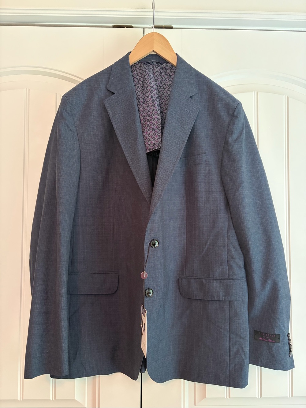 Ted Baker Endurance Konan CT Wool Sport Coat Blue Sz 46R Lightweight‎ Blazer NWT